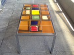 1970s Chrome and Tiled Coffee Table