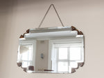 Art Deco Bevelled Rectangular Hanging Mirror