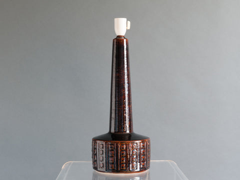 Danish Palshus Brown Ceramic Table Lamp