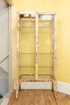 Vintage 1950s Rustic Glass and Metal Medicine Cabinet