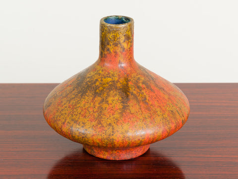 1970's German Otto Keramik Orange UFO vase