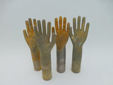 Galvanized copper hands, glove molds
