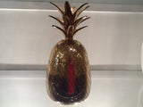 VINTAGE LARGE BRASS PINEAPPLE ICE BUCKET