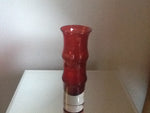Small Ruby Red Riihmaki Rippled Vase