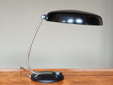 Vintage 1960's German Black and Chrome Desk Lamp