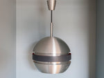 1960s Brushed Chrome Hanging Light