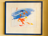 Skier Framed by Artist Jake Sutton Original Oil from Francis Kyle Gallery