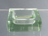 Vintage Square Heavy Glass Ashtray