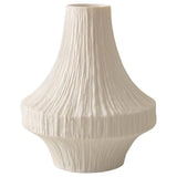 1970s German Bisque Relief Pattern Porcelain Vase