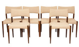 1960's Set of 6 Rosewood Dining Chairs by Aksel Bender Madsen & Ejner Larsen