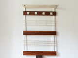 GERMAN WALL HANGING TEAK COAT RACK