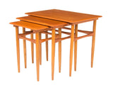 Set of 3 1960's Danish Nesting Tables by Poul Hundevad for Fabian