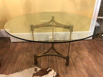 Vintage Brass, Perspex and Glass Table