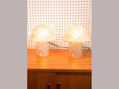 1970s GERMAN PEILL & PUTZLER MUSHROOM LAMPS