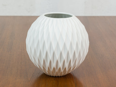 1960s Honeycomb Thomas Germany Bisque Vase
