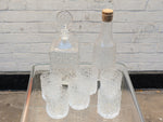 Whitefriars 'Bark' Water & Whisky Set & 6 glasses