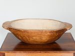 Vintage Small Handmade Wooden Dough Bowl