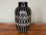 MIDCENTURY ANTON PIESCHE SGRAFFITO DIAMOND GERMAN POTTERY VASE