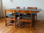 1970s German Copper, Resin and Rosewood Coffee or Dining Table