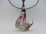 Val St Lambert Purple Glass Lamp Base