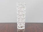 1960s CRISTAL D'Arques French Lead Crystal Faceted Vase