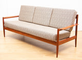 Vintage 1960s Teak 3-Seater Sofa