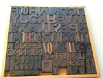 VINTAGE PRINTING BLOCKS - Letters and Numbers