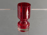 Swedish Alsterfors Red Art Glass Vase by Per Olof Strom