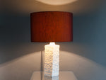 1960S TEXTURED BISQUE LAMP BASE