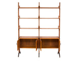 1960's Italian Teak Veneer Wall Unit by AV Arredamenti Contemporanei