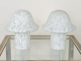 1960's Peill & Putzler Glass Mushroom Lamps