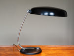 Vintage 1960's German Black and Chrome Desk Lamp