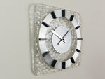 VINTAGE 1960'S SQUARE KIENZLE DESIGN GERMAN LUCITE WALL CLOCK