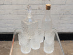 Whitefriars 'Bark' Water & Whisky Set & 6 glasses