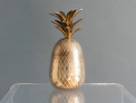 VINTAGE LARGE BRASS PINEAPPLE ICE BUCKET