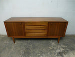 Morris of Glasgow Walnut and Teak Sideboard