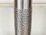 Midcentury Brutalist BMF Polished Steel Cylinder Spawn Vase