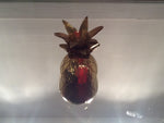 VINTAGE SMALL BRASS PINEAPPLE COCKTAIL STICK HOLDER