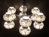 Mid-Century Crystal Kinkeldey Ceiling Lights