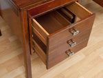 1960's Danish H.P. Hansen Rosewood and Steel Desk