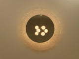 1970s Illuminated Hillebrand Frosted Circular Framed Lucite Wall Mirror