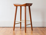 Vintage Bentwood Solid Teak Ply Bar Stool