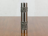 1960s Brutalist West German BMF Turned Metal Vase