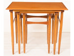 Set of 3 1960s Danish Teak Nesting Tables by Poul Hundevad for Fabian