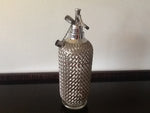 VINTAGE GLASS & METAL MESH SPARKLETS SODA SYPHON