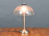 1970s Meblo iGuzzini Brushed Chrome Table Lamp