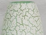 1960's Jasba Green and White Crackle Glaze Vase