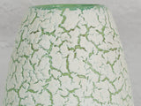 1960's Jasba Green and White Crackle Glaze Vase