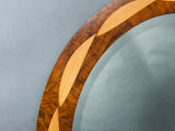 Toby Winteringham 'Plexus' Round Inlaid Bevelled Mirror