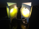 1960's Pair of Murano Glass Bedside Lamps